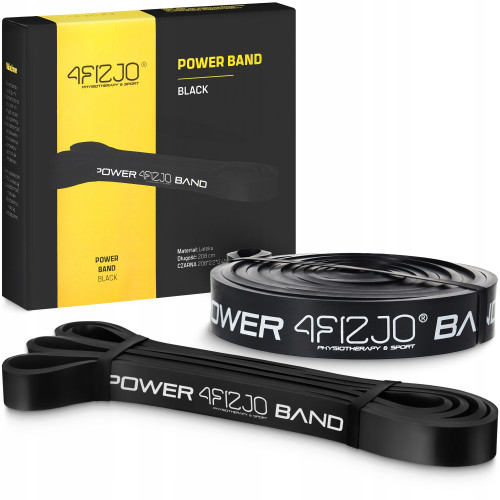 Купити Резинка для фітнеса  4FIZJO Power Band 22 мм 12-17 кг Black у Києві - фото №1